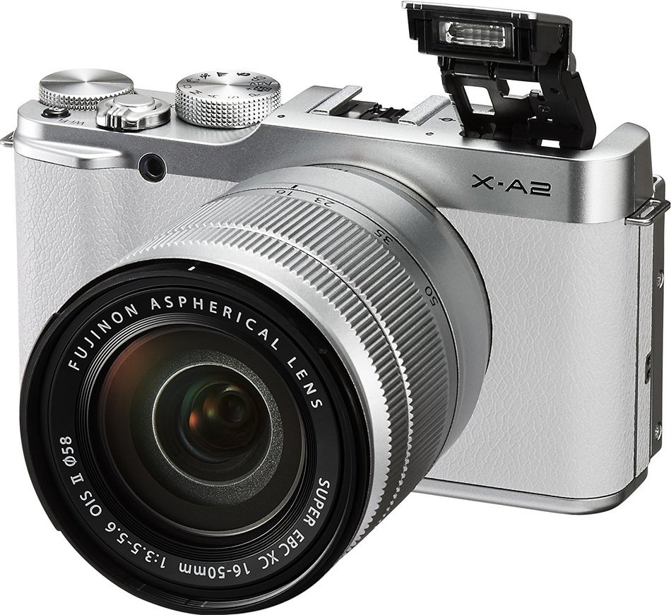 Fujifilm X-A2 w/ XC16-50mm F3.5-5.6II Kit White N8