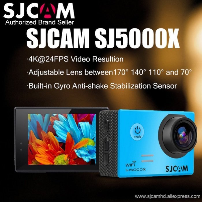 SJCAM SJ5000X Elite Edition Orignal WiFi Sports Camera ELITE SONY IMX078 GYRO 4K 2 Inch With Waterproof Case (... N9