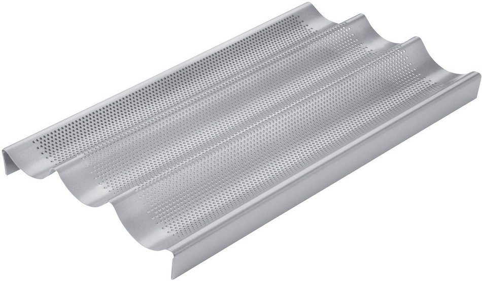 Chicago Metallic Commercial II Non-Stick Perforated Baguette Pan N6