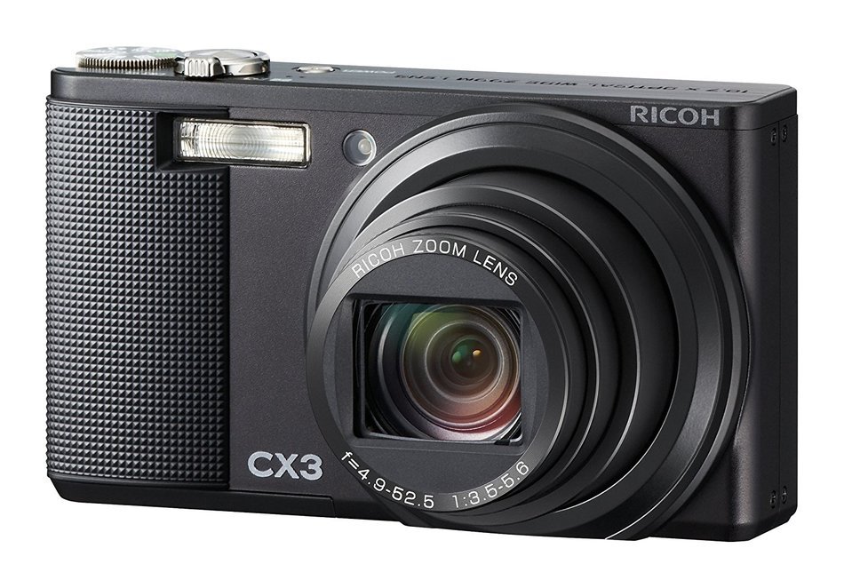 Ricoh CX3 10MP CMOS Digital Camera with 10.7x Wide Angle Optical Macro Zoom and 3.0 inch LCD (Black) N2