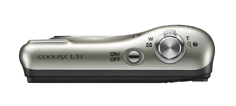 Nikon COOLPIX L31 16.1MP Compact Digital Camera 5x Optical Zoom and 2.7-inch Lens (Silver)(Certified Refurbished) N2