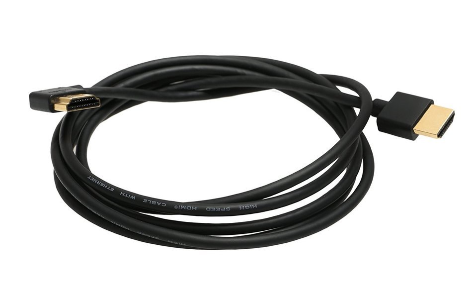 A to A HDMI Cable, Ysimda Ultra Slim Flexible Series One Port Saver 90 Degree Right- Angle A to A HDMI 2.0 High-speed...