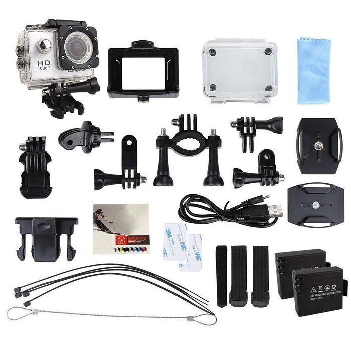 Brotherhood HD Sports Helmet Action Waterproof Camera As Go Professional Underwater Camcorder Kit - DSP:NT96650... N22