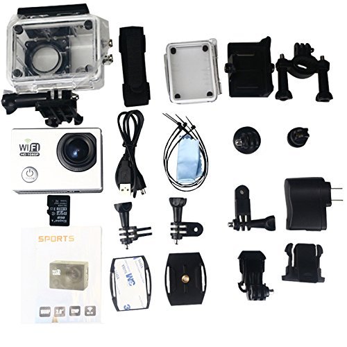 Kevenanna waterproof camera Wifi Sports Action Camera Diving 98FT(30M) 12MP 1080P HD with Camera Kit and 8GB memory... N12