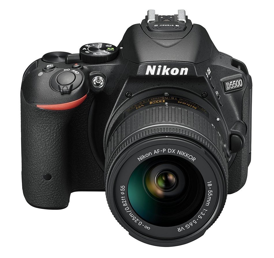 Nikon D5500 Digital SLR Camera - Black (24.2 MP, AF-P 18-55mm VR Lens Kit) 3-Inch LCD Screen - International Version...