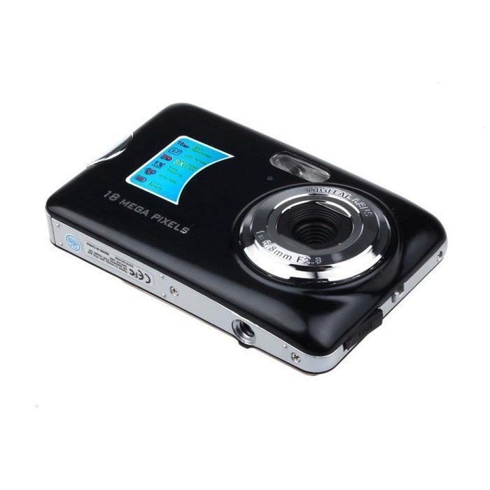 POTO 18MP 2.7 In TFT LCD Digital Video Recorder Camera BLACK N6