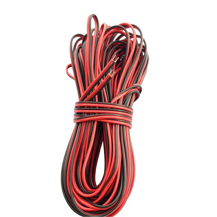 Ksmile&reg;10M 33feet 20AWG Extension Cable Wire Cord for Led Strips Single Colour 3528 5050, 2 Pin Red/Black Hookup... N5