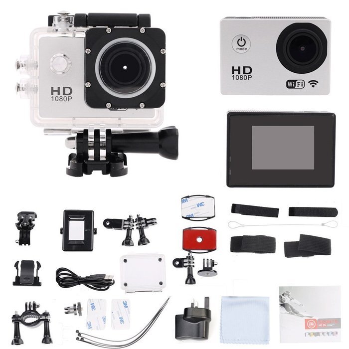 Xjamus Full HD Sport Action Camera 1080P Waterproof Sport WIFI Digital Diving Helmet Camera 2.0" LCD Remote Control... N4