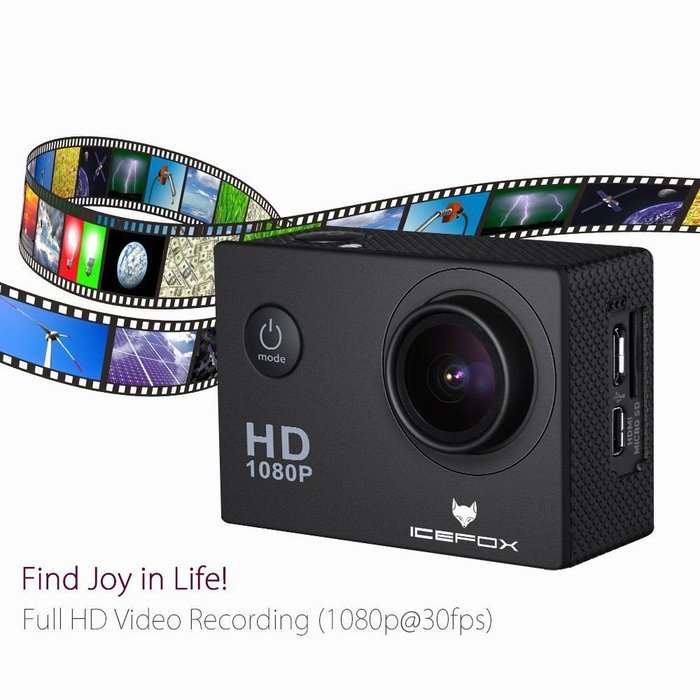 Action Camera-icefox(R) Waterproof Sports Action Camera Diving 98FT(30M) 12MP 1080P HD Helmet DVR with Free Accessories... N3