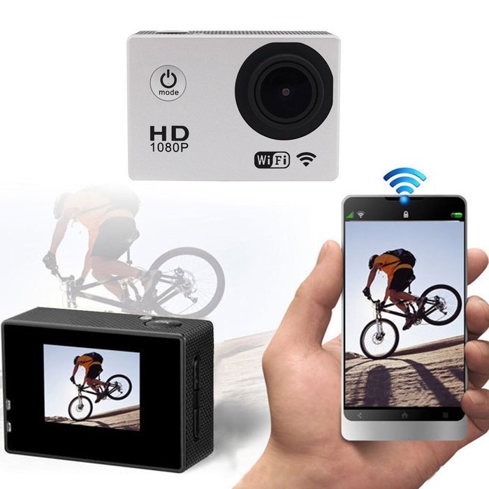 Xjamus Full HD Sport Action Camera 1080P Waterproof Sport WIFI Digital Diving Helmet Camera 2.0" LCD Remote Control... N6