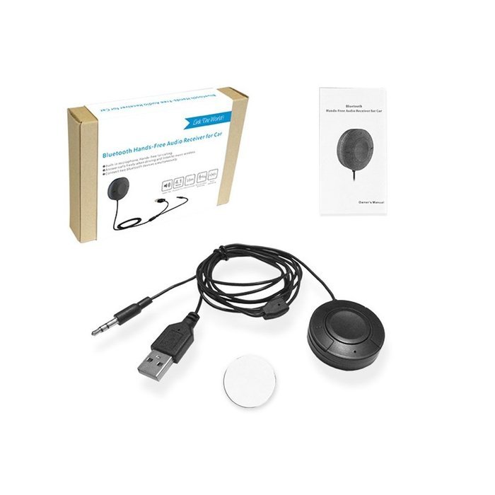 Gouptec 2016 Hands-Free Bluetooth Audio Car Kit Wireless Bluetooth 4.1+EDR Music Receiver with Mic 3.5mm AUX Input...