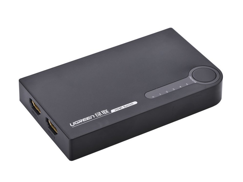 Ugreen HDMI Switcher 3x1 with IR Wireless Remote Support 1080P, 3D for Laptop, HD-DVD, PS3, Xbox360, Black N13