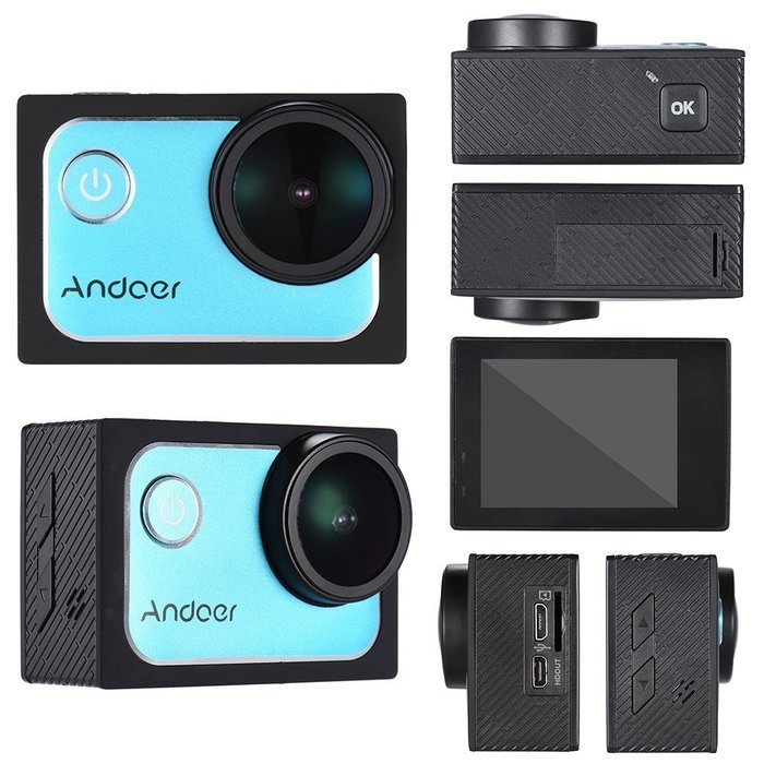 Andoer 4K Action Sports Camera 30FPS 1080P 60FPS Full HD DV 16M 2.0in LTPS LCD Screen Wifi Waterproof 173&deg;Wide... N10
