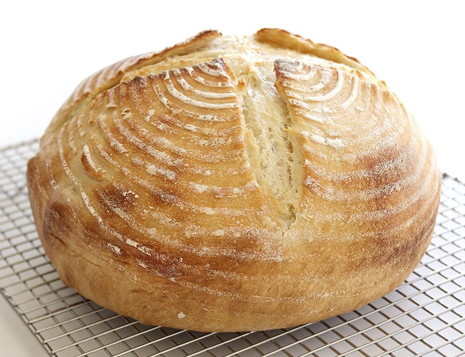 Banneton Proofing Basket 8.5&rdquo; Round with Cloth Liner and FREE Flexible Bowl Scraper for Shaping Dough | Only From... N8