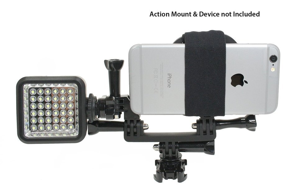 Action Mount Wearable Head Mount for Smartphone. Easily Record Action Video using your Smartphone, or GoPro Camera... N17