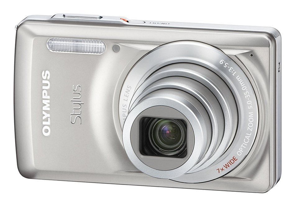 Olympus Stylus 7030 14 MP Digital Camera with 7x Wide Angle Dual Image Stabilized Zoom and 2.7-Inch LCD (Titanium... N2