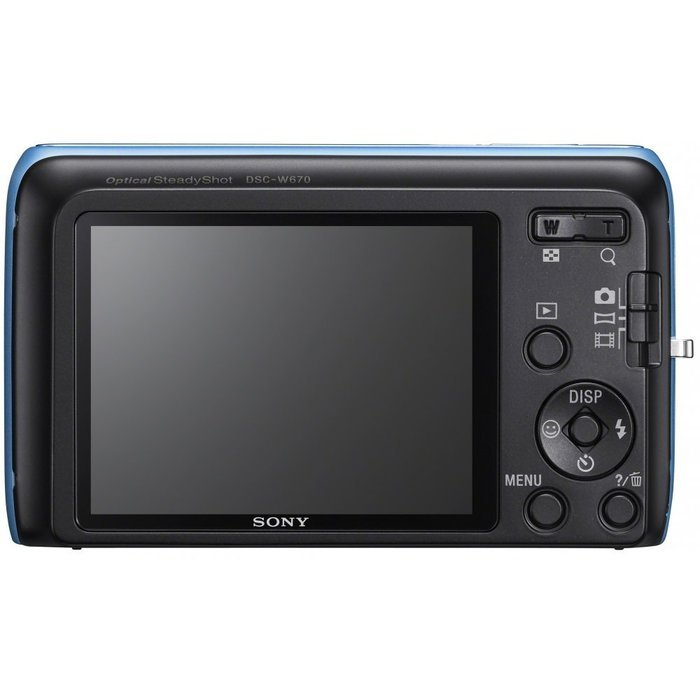 Sony DSC-W670/L 16.1MP Cybershot Digital Camera with 2.7-Inch LCD Screen (Blue) N4