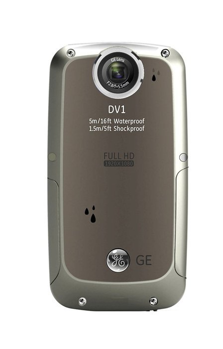 GE DV1-CO Waterproof/Shockproof 1080p Pocket Video Camera (Citrus Orange) (Discontinued by Manufacturer) N20