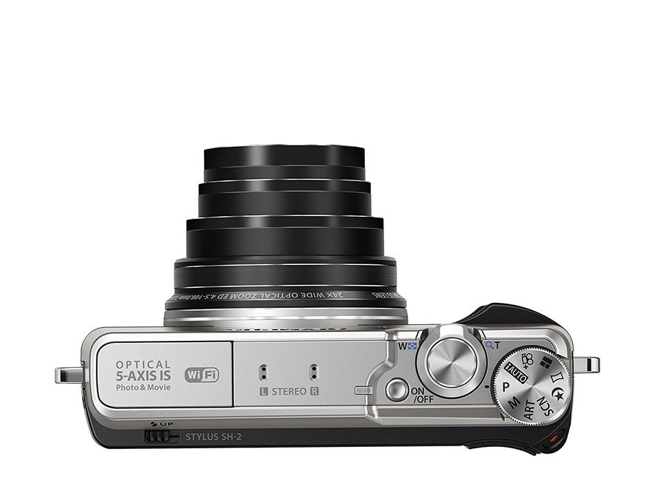 Olympus SH-2 Silver 16.0 Mpix 24x super wide Zoom, V107090SE000 (24x super wide Zoom 3.0 460K dots touch LCD,... N7