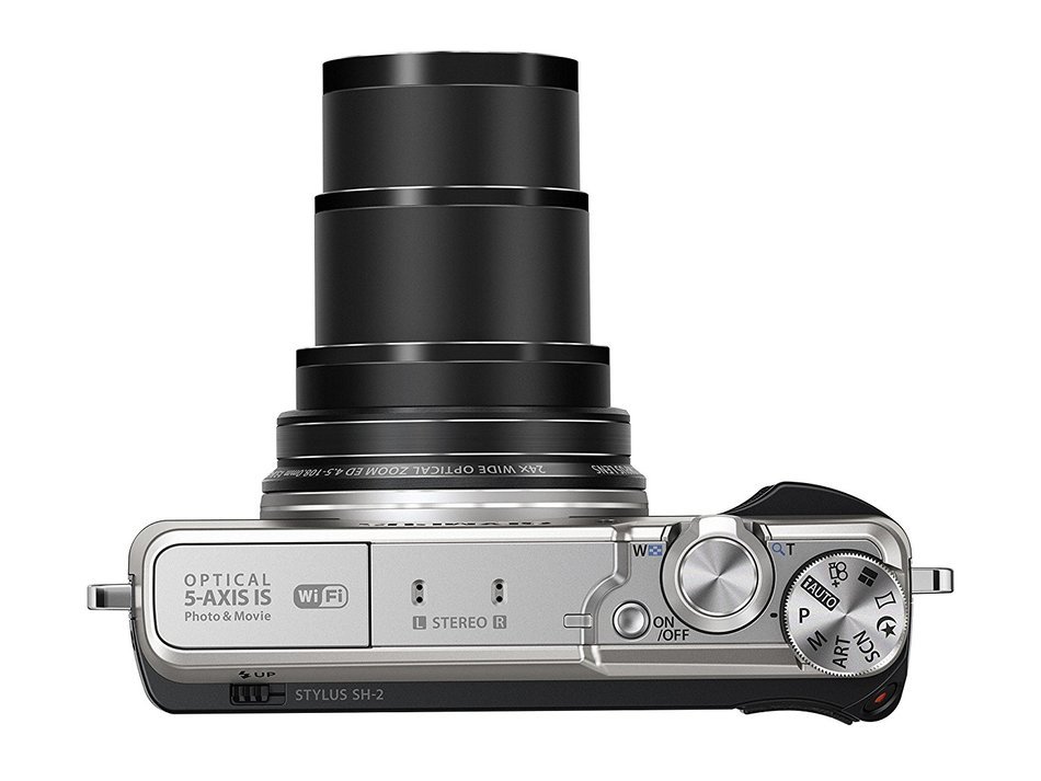 Olympus SH-2 Silver 16.0 Mpix 24x super wide Zoom, V107090SE000 (24x super wide Zoom 3.0 460K dots touch LCD,... N8