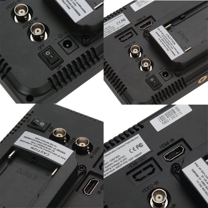 Koolertron 5.6" 1280*800 HDMI Input TFT LCD monitor for DSLR such as Canon 550D 500D 600D... N4