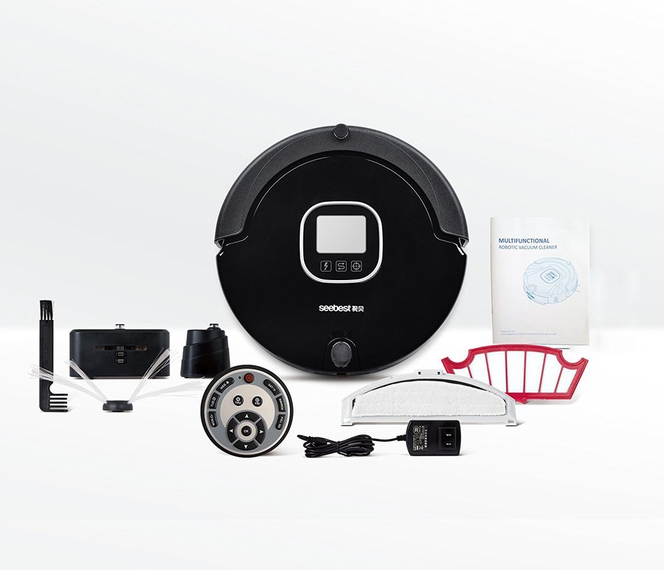 Seebest C565 Robotic Vacuum Cleaner and Mop, Black