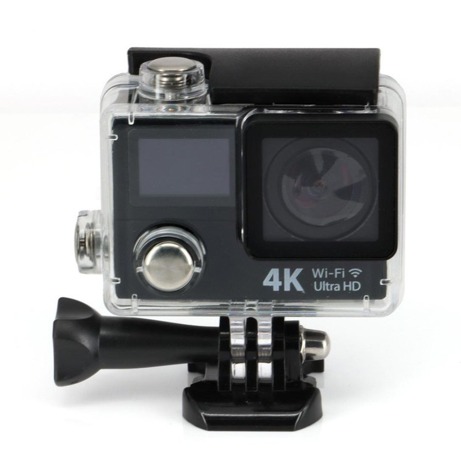 Womail WIFI Sports Camera Ultra HD 4K Dual Screen 2inch LCD Video With Remote Control Black N2