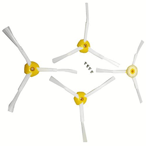 4PK 3 Arm Spinning Side Brush Designed to Fit iRobot Roomba 500 600 700 Series