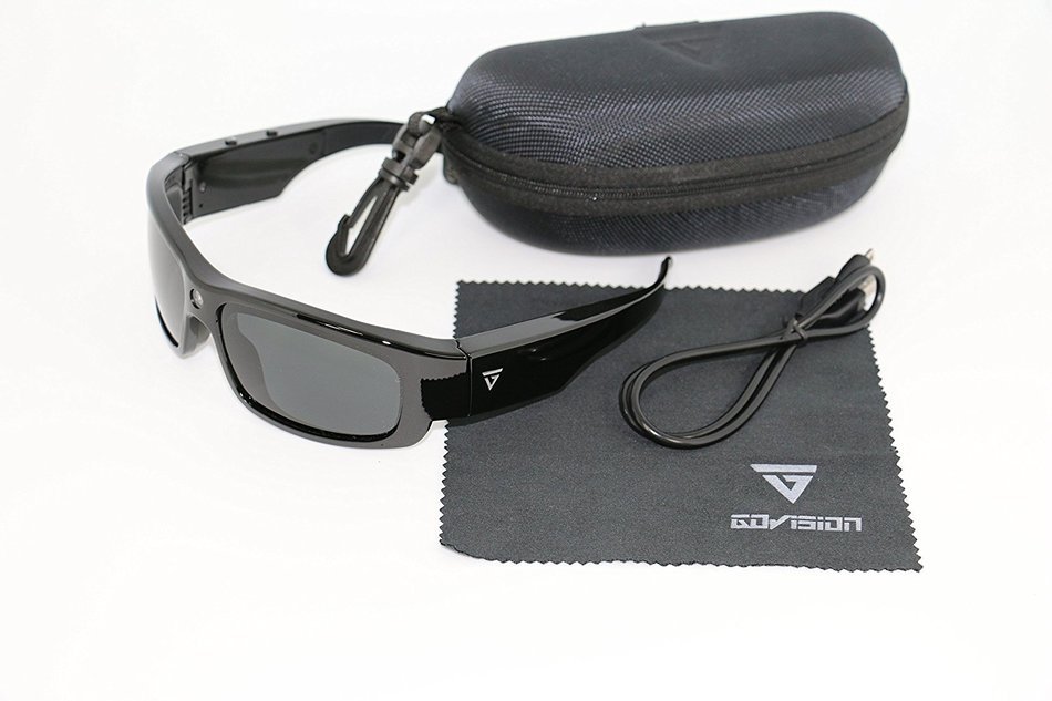 GoVision Pro 3 1080p ultra HD (1920x1080p) Video/ Audio hands-free Sunglasses +16MP Camera Recording with hard... N4