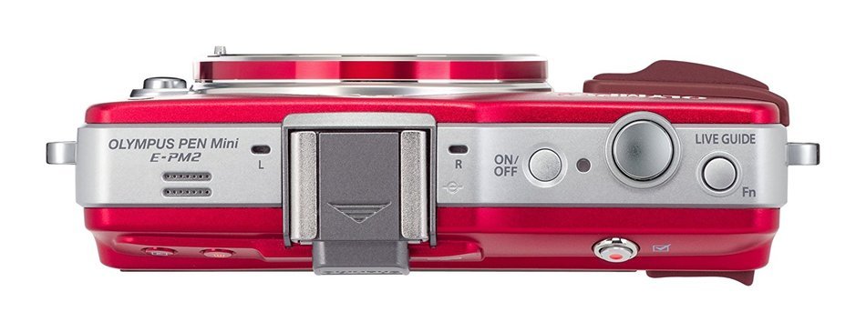 Olympus PEN E-PM2 Red 16.1MP w/ 14-42mm&40-150mm Lens Kit - International Version (No Warranty) N9