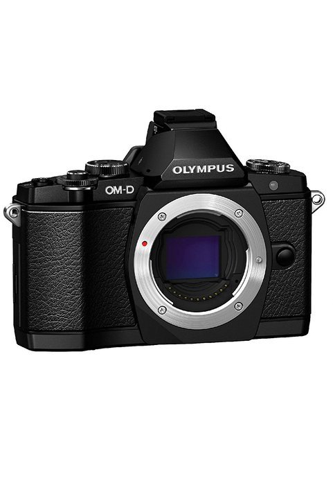 Olympus OM-D E-M5 Elite Mirrorless Micro Four Thirds Digital Camera with FL-LM2 Flash (Black) N2