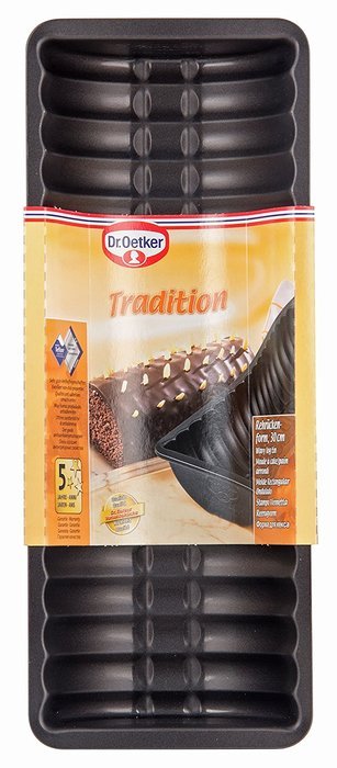 Dr. Oetker 1447 Tradition Wavy Log Tin, 12-Inch N2