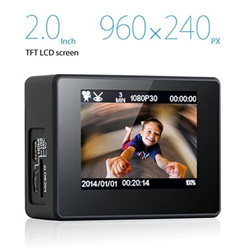 Dazzne Dz-p2 2" TFT 1080p 20m Waterproof Anti-shake 130&deg;wide Angle Sport Camera Video Camcorder 85007480