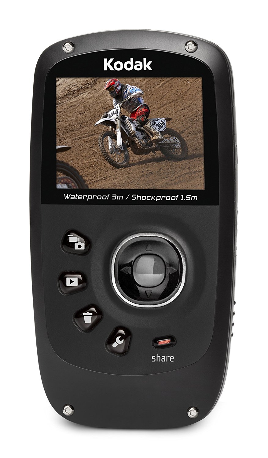 Kodak PlaySport Zx3 HD Waterproof Pocket Video Camera Bundle (Grey