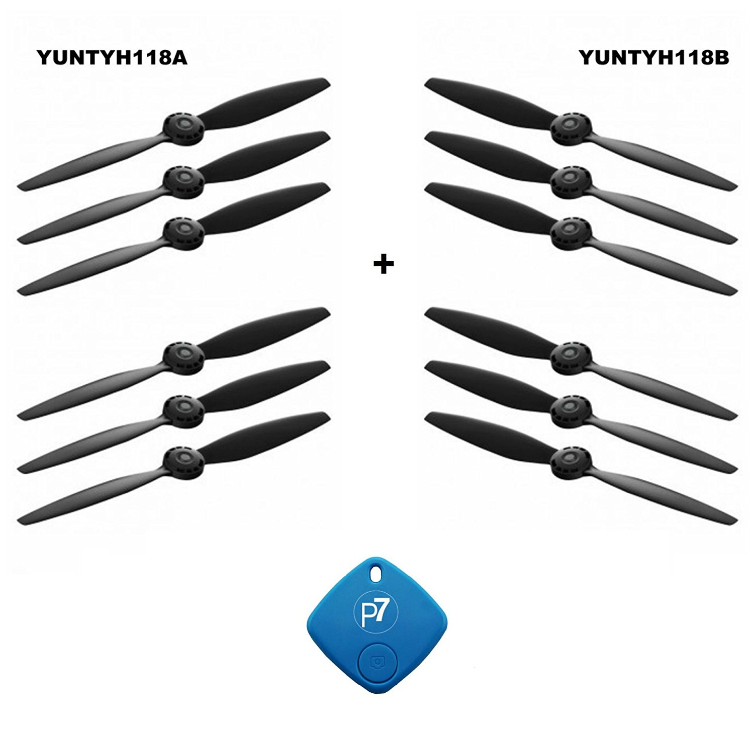 Yuneec Propellers For Typhoon H Hexacopter, 2 Full Sets, 12 Total ...