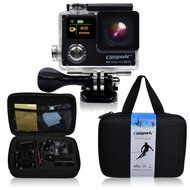Campark&reg; Ultrathin 4k Wifi Waterproof Sports Action Camera Dual-screen,time Lapse,burst Photo,independent Apps... N2