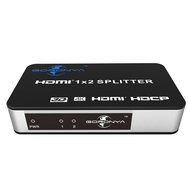 Goronya 1 x 2 HDMI V 1.4 Amplifier Splitter for Ultra HD 4K and 3D N4