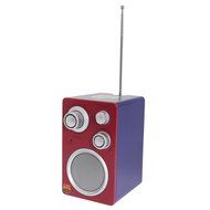 FC Barcelona Official Football Crest Aux In FM Tower Radio (One Size) (Scarlet/Blue)