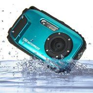 PowerLead Gapo G051 2.7 Inch LCD Cameras16 MP Digital Camera Underwater 10m Waterproof Camera+ 8x Zoom(blue) N11