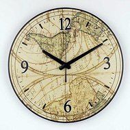World map large decorative wall clock modern design absolutely silent office room decoration watch wall