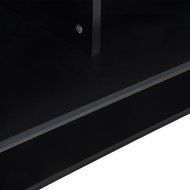 HomCom 49&rdquo; Wall Mounted Floating Media Console - Black N12