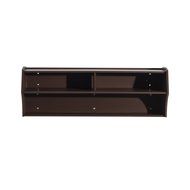 HomCom 49&rdquo; Wall Mounted Floating Media Console - Black N13