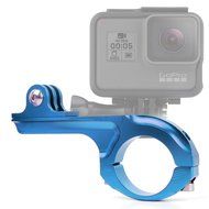 DURAGADGET Ultra-Strong Forged Aluminium Handlebar Mount in Blue For GoPro Hero 4 Session, HERO 4, 3+, 3, 2, 1... N3