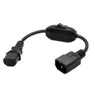 Eonvic PDU UPS Power Cord Cable, IEC 320 C14 to C13 with On/Off Switch 30cm
