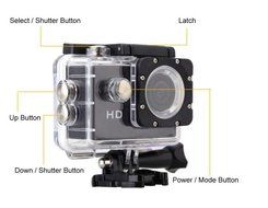 Sj4000 1.5" LCD 720p Wearable Style Waterproof Movement Dv Camcorder Sports Helmet Camera Cam Black Us Plug N2