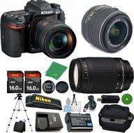 Nikon D500 DSLR - International Version (No Warranty), 18-55mm f/3.5-5.6 DX VR, Nikon 70-300mm f/4-5.6G Nikkor...