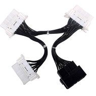 OBDSpace OBD2 16Pin OBD2 Splitter Extension Cable Male to Dual Female Y Cable, J1962M to 2-J1962F