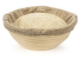 Chef Rimer 22x8.5cm Size Bread Banneton Proofing Basket + Liner,1KG Dough Rising Artisan Easy To Use,Clean &amp; Store...