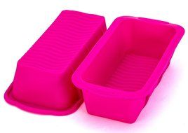 Tosnail Eco-friendly 10 X 5 X 3 Inch Silicone Bread Mold and Loaf Pan, Set of 2 N4