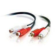 C2G / Cables To Go 40468 Value Series RCA Stereo Audio Extension Cable (6 Feet, Black) N2